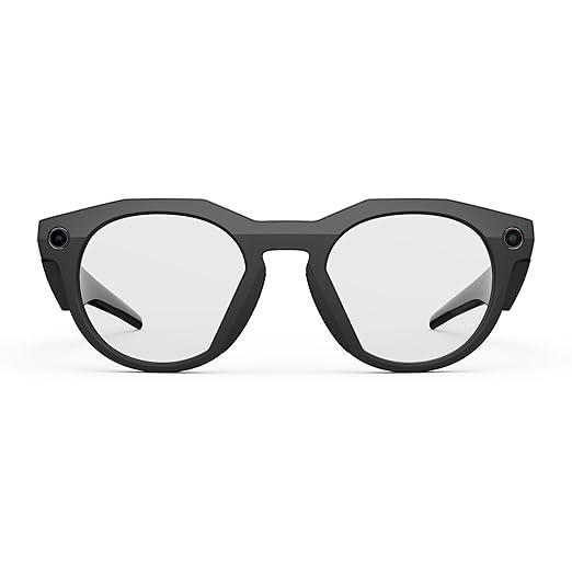 Oakley Meta HSTN, Black | Smart AI Glasses for Men, Women — Performance for Sports, Athletes — Camera, Audio, Video — 8 Hour Battery — 3K HD Resolution — Clear Lenses
