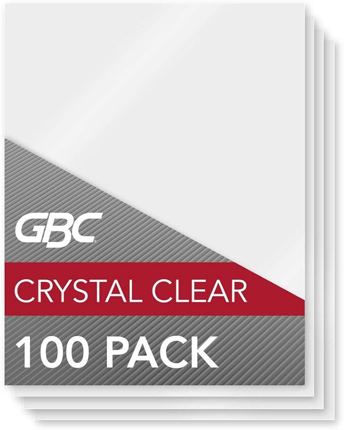 GBC Laminating Sheets, Thermal Laminating Pouches Legal Size, 5mil, HeatSeal Crystal Clear, 100 Pack (3200410)