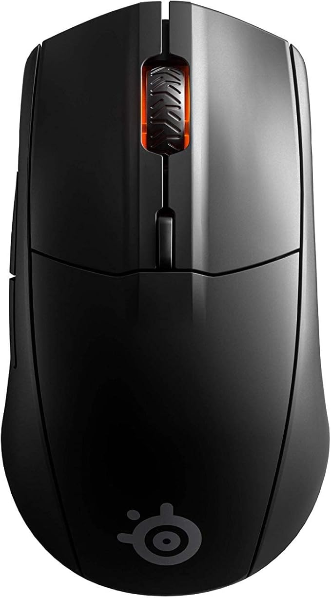 SteelSeries Rival 3 Wireless Gaming Mouse - 400+ Hour Battery Life - Dual Wireless 2.4 GHz and Bluetooth 5.0-60 Million Clicks - 18,000 CPI TrueMove Air Optical Sensor (62521) (Renewed)