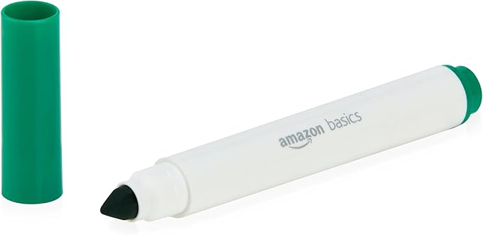 Amazon Basics Colored Washable Markers for Coloring and Drawing, Broad Line, Multicolored, 10-Pack