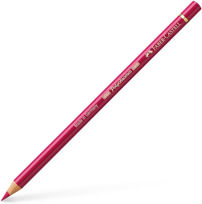 Faber-Castell Polychromos Artists' Single Pencil - Colour 127 Pink Carmine