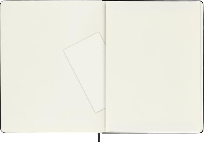 Moleskine Classic Notebook, Extra Large, Plain, Black, Hard Cover (7.5 x 10)