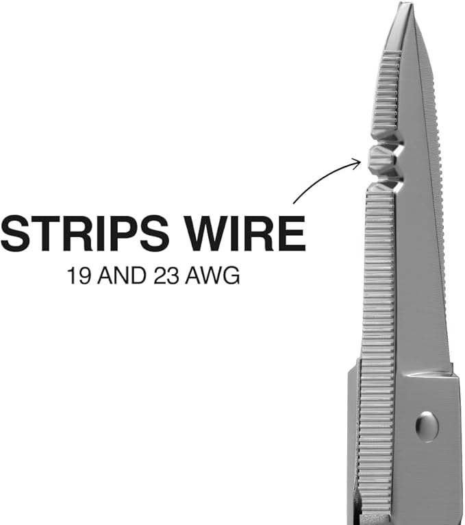 Klein Tools 2100-7 Electrician Scissors, Made in USA, Nickel-Plated Scissors with Stripping Notches, Made in USA, 5.25-Inch Snips for Datacom, Telecom, Electrical and Heavy-Duty Use