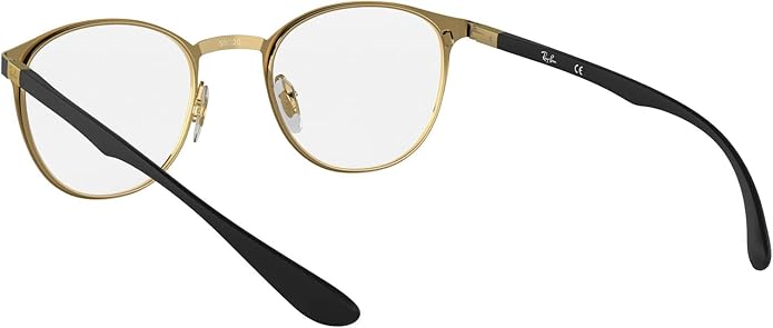 Ray-Ban Unisex Rx6355 Round Prescription Eyeglass Frames