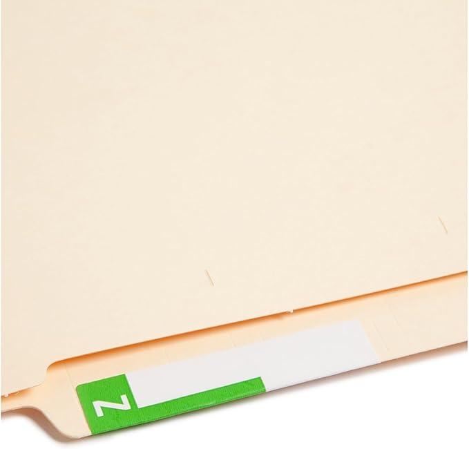 Smead AlphaZ NCC Color-Coded Label, M&Z, Label Sheet, Light Green, 100 per Pack (67164)
