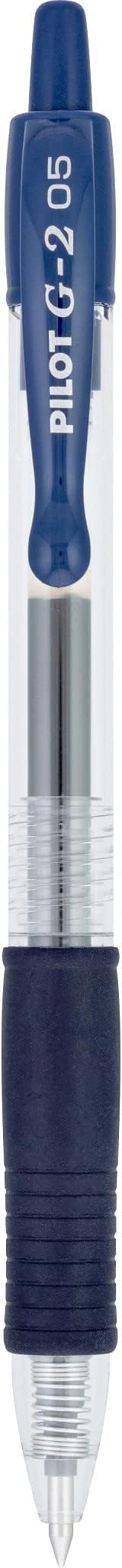 Pilot, G2 Premium Gel Roller Pens, Extra Fine Point 0.5 mm, Pack of 12, Navy