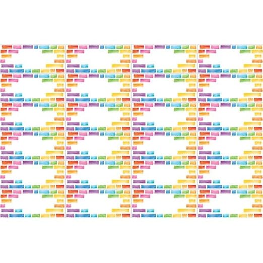 Really Good Stuff EZ Stick Nameplates Rainbow Building Blocks - 24 nameplates