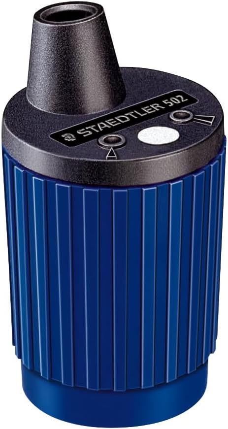 STAEDTLER Mars Lead Pointer - Precision Mechanical Pencil Sharpener with Auto-Stop for 2mm Pencils - Rotary Action with Dust Wiper & Adjustable Cone