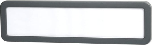 Office Depot® Brand Cubicle Name Plate, 2 5/8" x 9 1/8" x 7/8", 30% Recycled, Charcoal
