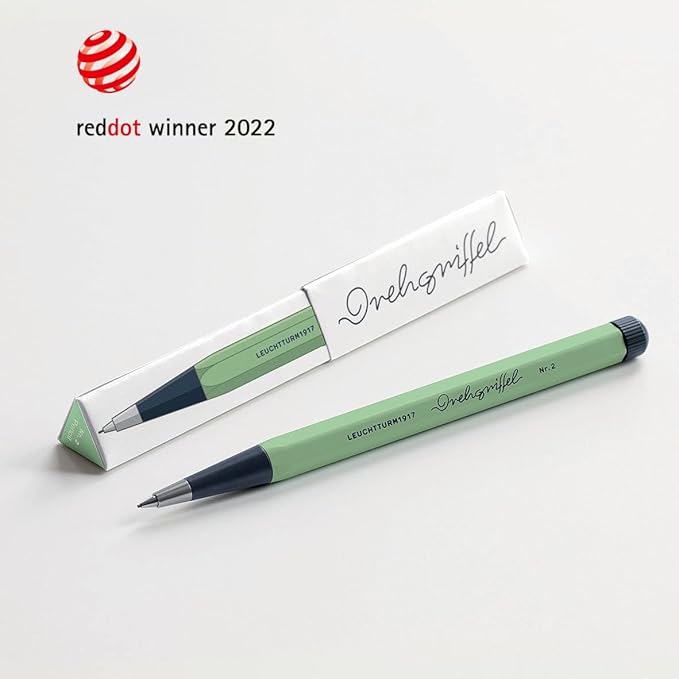 LEUCHTTURM1917 - Drehgriffel Mechanical Pencil - Refillable Writing Stylus with 0.7 mm HB Graphite Lead (Port Red)