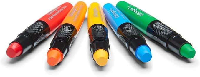 KINGART GEL STICK Set, Artist Pigment Crayons, 24 Unique Colors, Water Soluble, Creamy, and Odorless, Use on Paper, Wood, Canvas and more