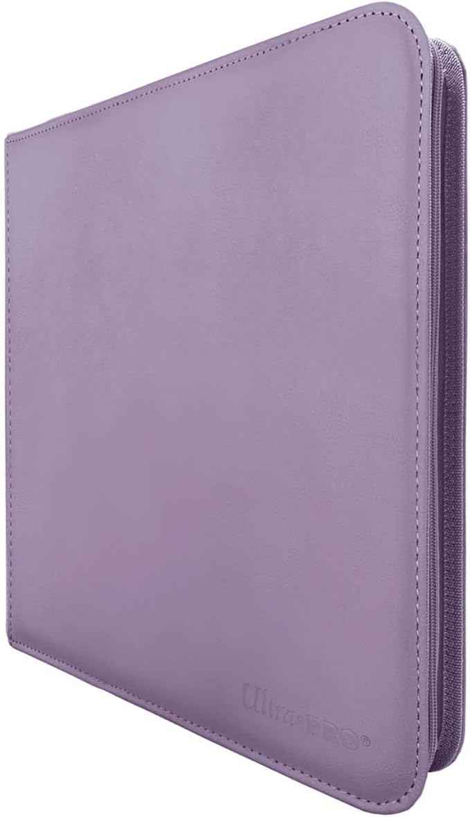 Ultra Pro E-15742 Ultra Pro-12 Pocket Zippered Pro Binder-Purple