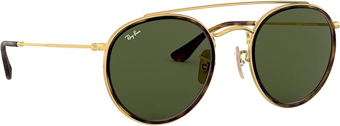 Ray-Ban Unisex Rb3647n Double Bridge Round Sunglasses