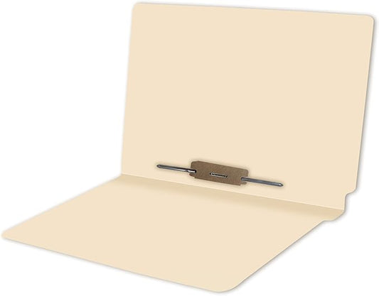Manila File Folders, Doctor Stuff, Manila Letter Size Reinforced End Tab Folders with 2” Bonded Fastener on Inside Back in Position 5, 14 pt Manila Stock, Carton of 250