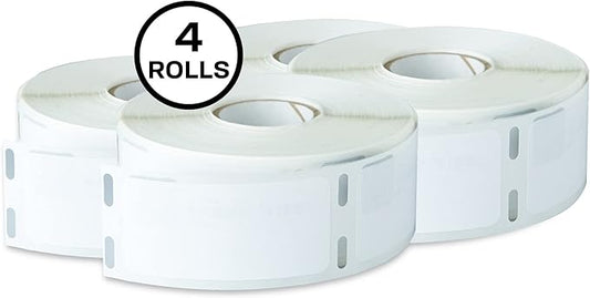 Avery Thermal Roll Labels, 1" x 2-1/8", White, 500 Address Labels Per Roll, 4 Rolls (4185)
