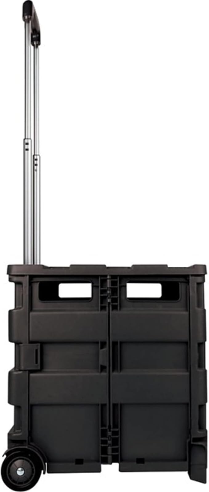 Office Depot Mobile Folding Cart With Lid, 16in.H x 18in.W x 15in.D, Black, 50801