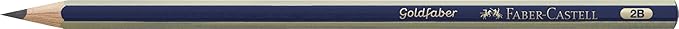 Faber-Castell Miscellaneous Goldfaber 1221 Graphite Pencil, Graphite, 2B, For Art, Craft, Drawing, Sketching, Home, School, University, Colouring