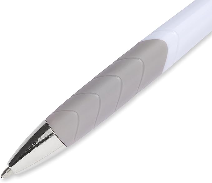 Paper Mate InkJoy 700RT Retractable Ballpoint Pens Medium Point White Barrel Black Ink 12 Count