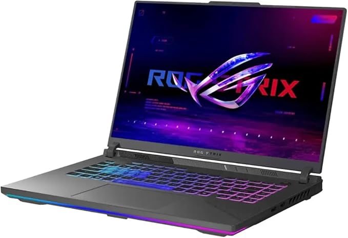 ASUS ROG Strix G16 G614 AI Gaming Laptop 16.0" 165Hz IPS WUXGA Display (AMD Ryzen 9 8940HX, GeForce RTX 5070 Ti 12GB, 16GB DDR5, 8TB PCIe SSD, RGB KB, Win 11 Home) w/DKZ USB Hub - G614PR-G16.R95070TI