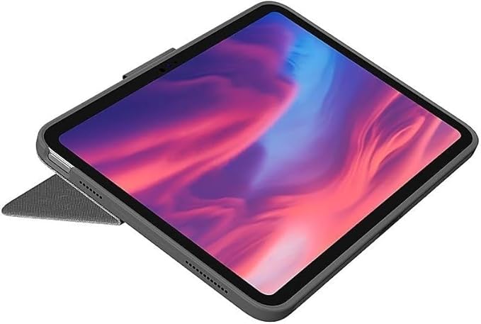 Logitech - Combo Touch Keyboard and Trackpad Case for Apple iPad - (10th Gen) with Detachable Backlit Keyboard - Sand (Renewed)