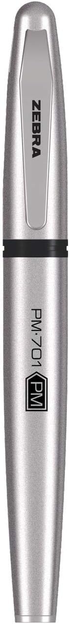 Zebra Pen Premium Steel Writing Set, PM-701 Permanent Marker, F-701 Ballpoint Pen, M-701 Mechanical Pencil, Ideal for Tactical Use, Great for Gift Giving, 3-Pack (11213)