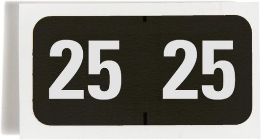 Smead ETYJ Color-Coded 2026 Year Labels, 1-1/2 x 3/4 in., Black, 500/Roll in a Dispensing Box (68325)