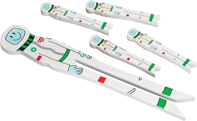 Really Good Stuff Teacher & Student Spaceman Kit – 30 Student Size, 1 Teacher Size With Reusable Storage Container | Writing Spacers For Kids, Learning Tool, Finger Spacing, Classroom Must Haves
