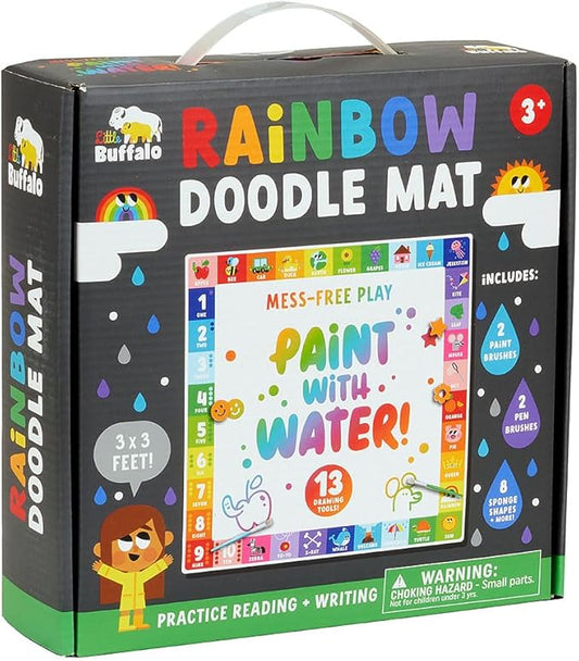 Little Buffalo Jumbo Rainbow Water Doodle Mat