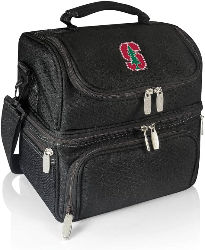 PICNIC TIME NCAA Nebraska Cornhuskers Pranzo Lunch Bag - Insulated Lunch Box with Picnic Set - Lunch Cooler Bag