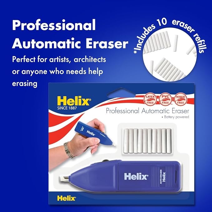 Helix - Professional Automatic Eraser - Precise and Efficient Blue