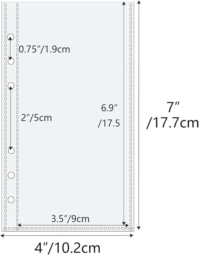 NatSumeBacis 20 A6 Binder Pockets Zipless Budget PP Double-Sided Envelopes Planner Insert Sleeves 3.5" x 7" Sheet Protectors for Cards Bills Photos Organizer (A6 1 Double-Sided Pockets)