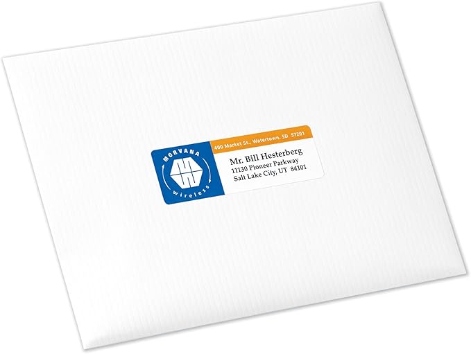 Avery Print-to-The-Edge Printable Address Labels, 1.25" x 3.75", Matte White, Sure Feed Technology, Laser & Inkjet Compatible, 300 Blank Labels, Great for Mailing, Branding, and More (6879)