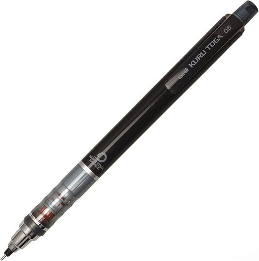 uni Kurutoga Mechanical Pencil Standard, 0.5mm, Black (M54501P.24)