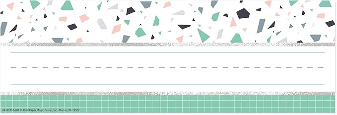 Eureka Multicolor Confetti Adhesive Student Name Plates for School, 36pcs, 3.25'' x 9.5''