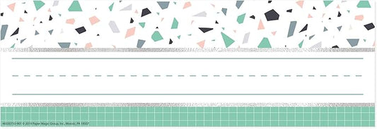 Eureka Multicolor Confetti Adhesive Student Name Plates for School, 36pcs, 3.25'' x 9.5''