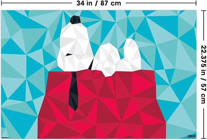 Peanuts: Astronomy-Geometry - Snoopy Wall Poster, 34L" x 22.4W", Unframed Version