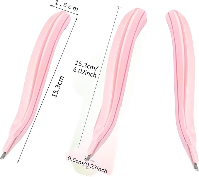 3Pink Professional Magnetic Staple Remover Puller Rubberized Staples Remover Staple Removal Tool for School Office Home