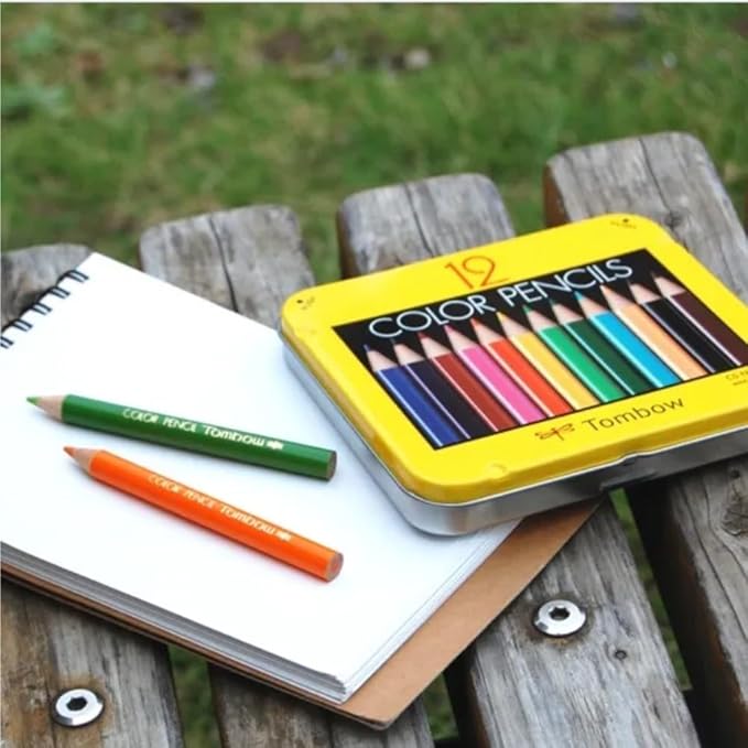 Tombow Mini Colored Pencil Set in Metal Tin, 12-Pack