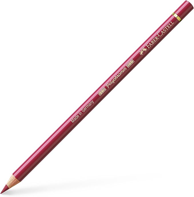 Faber Castel Polychromos Colored Pencils, 193, Burnt Carmine, 6 Count