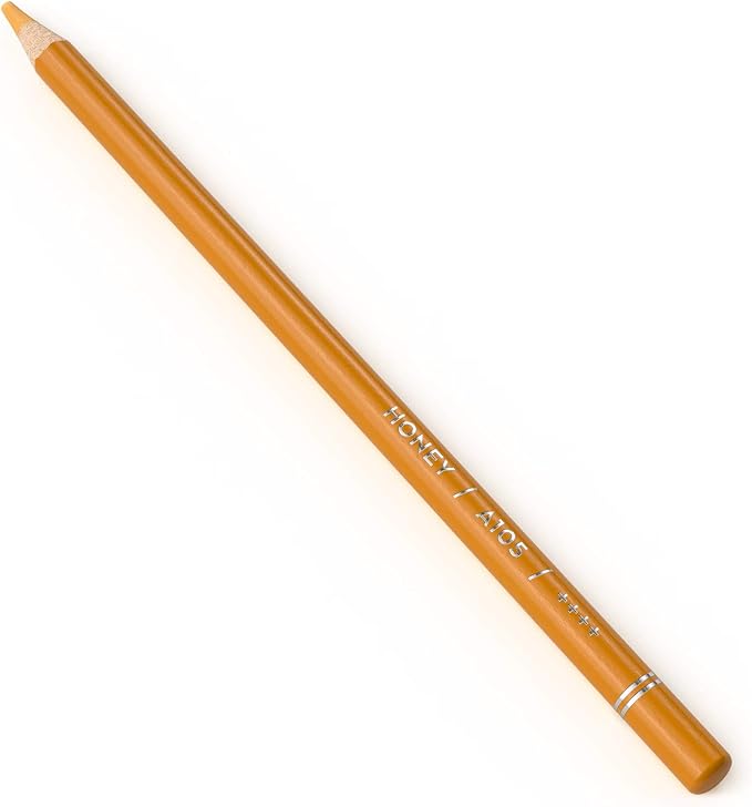Arteza Colored Pencils, Pack of 3, A105 Honey, Soft Wax-Based Cores, Ideal for Drawing, Sketching, Shading & Coloring