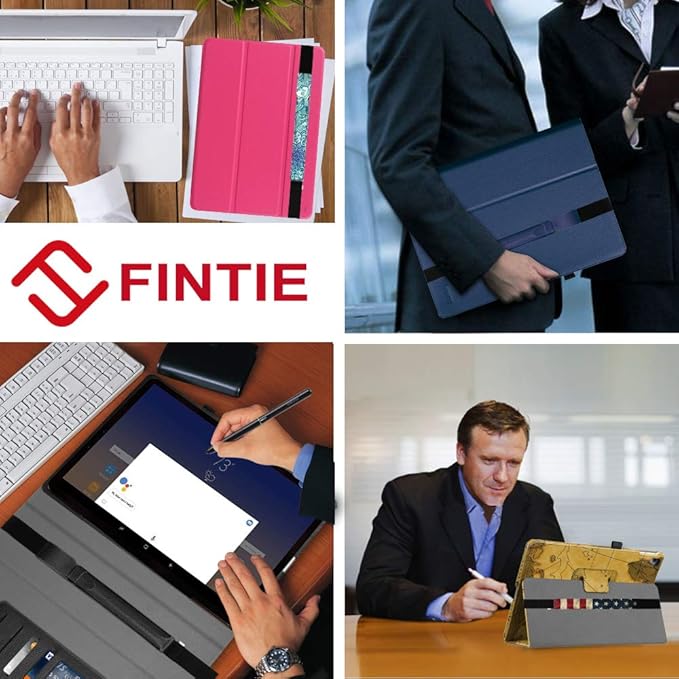 Fintie S Pen Holder for Samsung S Pen (PX510/PX710/PT870), Premium Vegan Leather Cover Sleeve Pouch Compatible with Galaxy Tab S9 Ultra/S9 FE/S8 Ultra/S8+/S6 Lite, Black