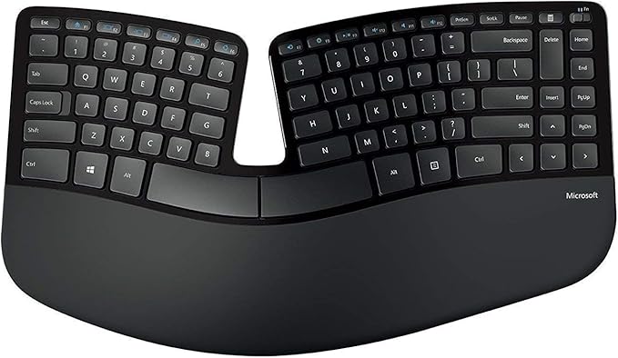 Microsoft Sculpt Ergonomic Wireless Desktop Keyboard and Wireless Mouse L5V-00001