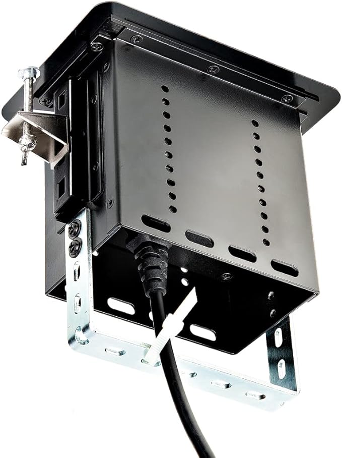 StarTech.com Conference Room Docking Station - Universal Laptop Dock - 4K HDMI, 60W Power Delivery, USB Hub, GbE, Audio - in-Table Connectivity Box for Huddle/Boardroom Collaboration Space, TAA
