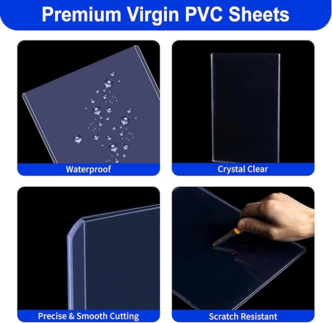 8.5x11 Inch Heavy Duty Document Toploader - Anti-Yellowing 25Mil Page Sheet Protector Holder, Clear Plastic Sleeves for Birth Certificates, Photos, Prints, Menu Archival Storage Display(20 Pack)