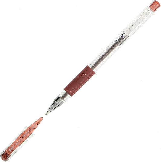 Art Alternatives Gel Pen, Glitter Bordeaux - Ballpoint - Non-Smear + Quick Dry - Writing, Drawing, Coloring, Journal, Planner