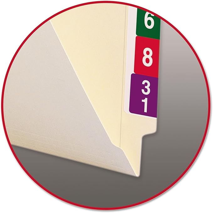 Smead End Tab File Folder, Shelf-Master Reinforced Straight-Cut Tab, Legal Size, Manila, 100 per Box (27110)
