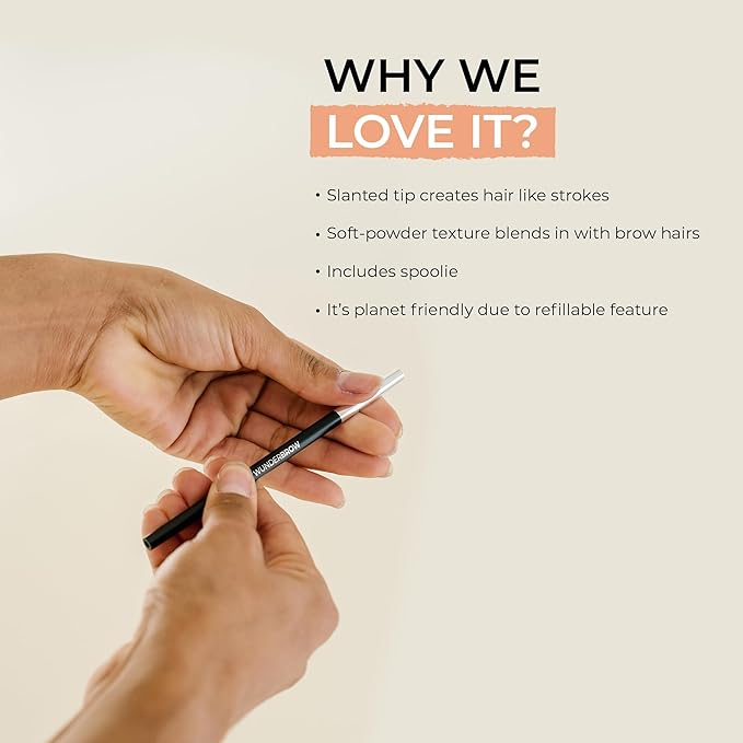 WUNDERBROW Micro-Sculpt Refillable Brow Pencil (Brunette)