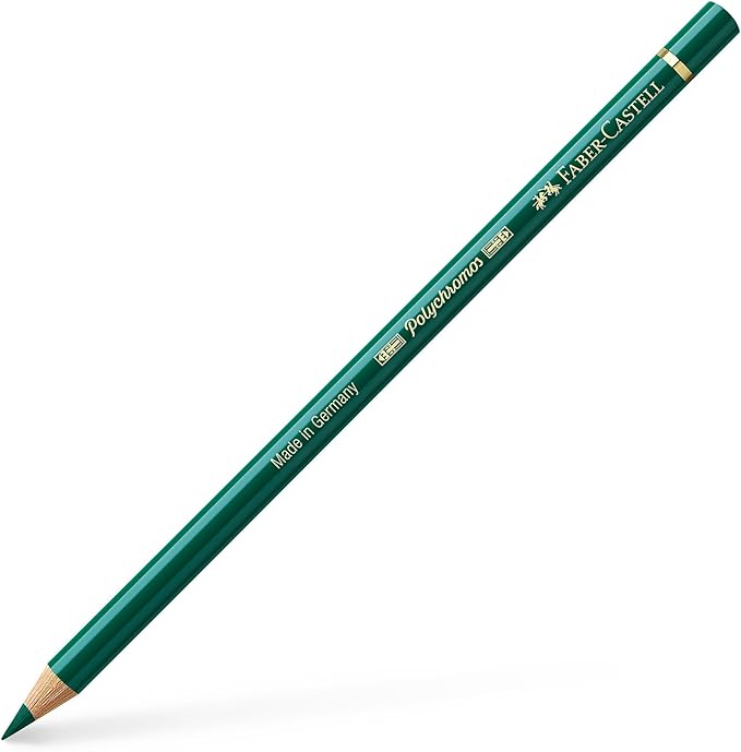 Faber Castel Polychromos Colored Pencils, 159, Hookers Green, 6 Count