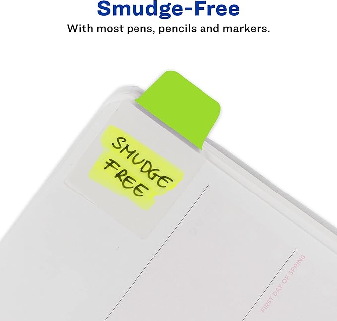 Avery Mini Ultra Tabs, 1" x 1.5", 2-Side Writable, Assorted Neon Colors, 40 Repositionable Tabs (74759)