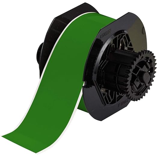 Brady B30C-2250-595-GN 100' Length x 2.250" Width, B-595 Vinyl, Green BBP31 Indoor/Outdoor Tape